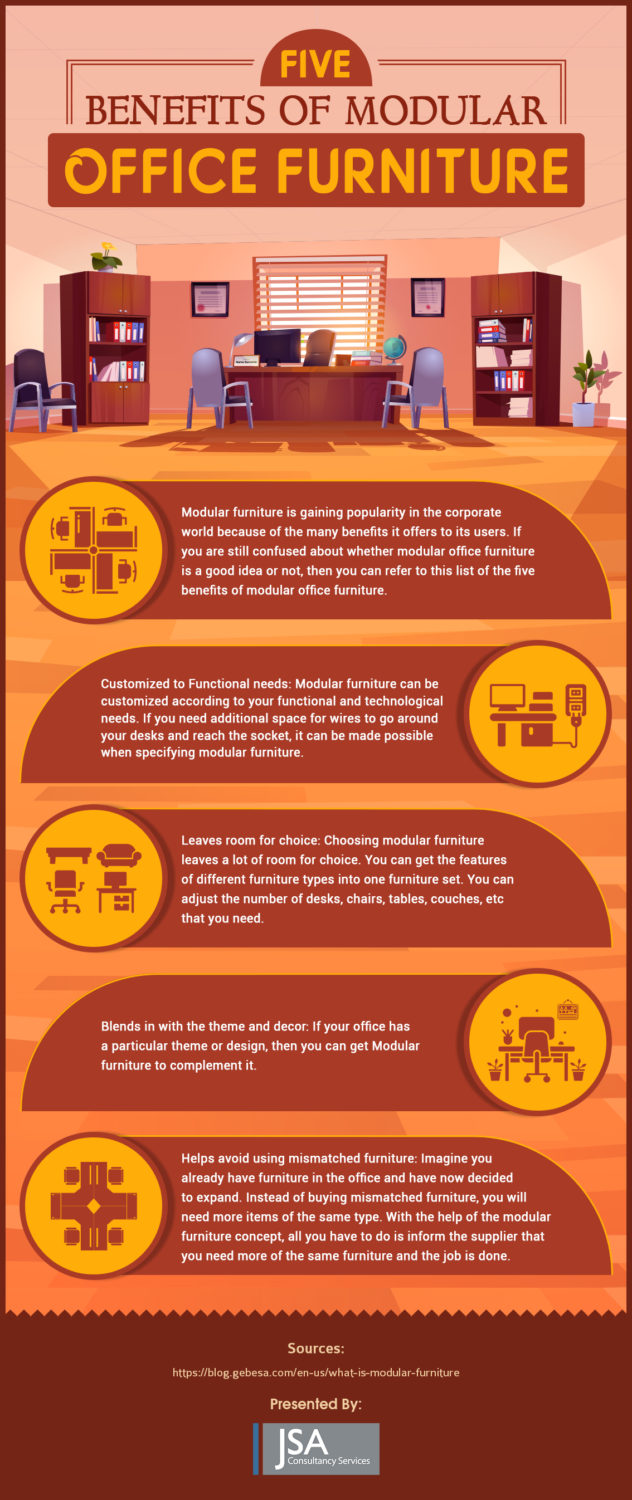 [Infographic] Five benefits of modular office furniture Blog