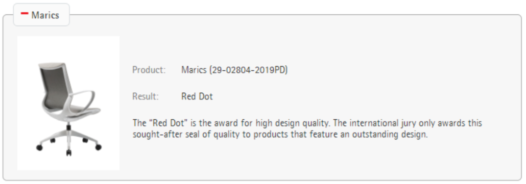 Marics Wins The 2019 Red Dot Award For Ue Of China Jsa Consultancy